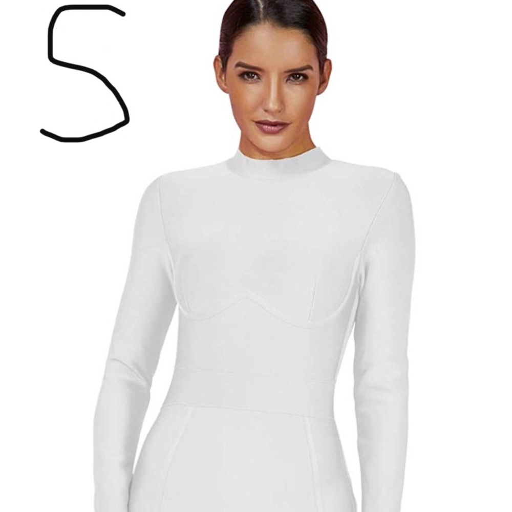 Long sleeve bandage dress